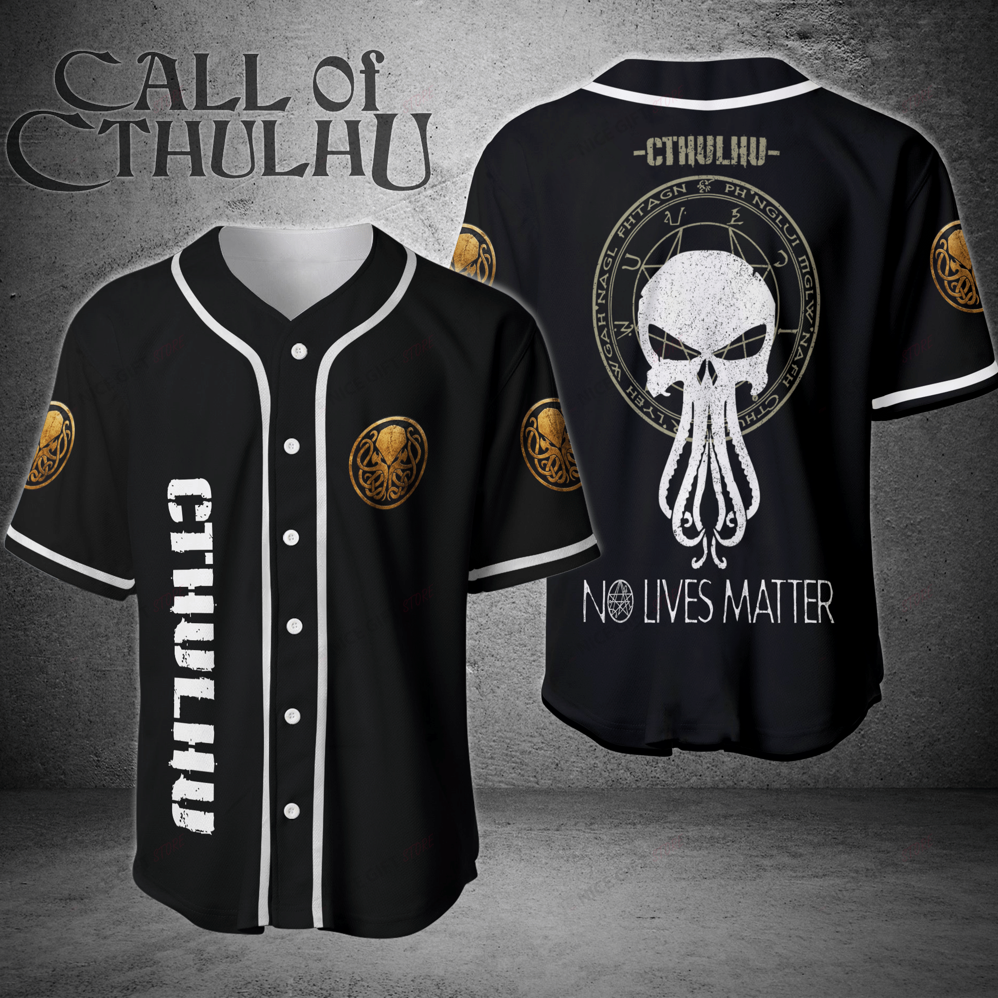 Cthulhu Baseball Jersey Bbj-K3H5