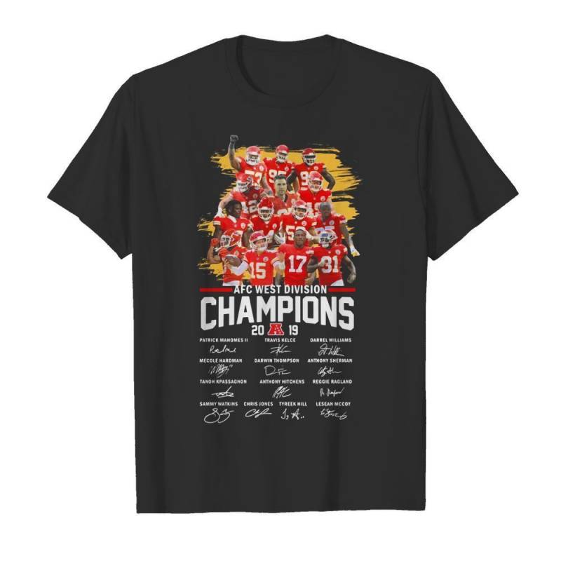 Kansas City Chiefs Afc West Division Champions 2019 Men And Women T Shirt S-5Xl