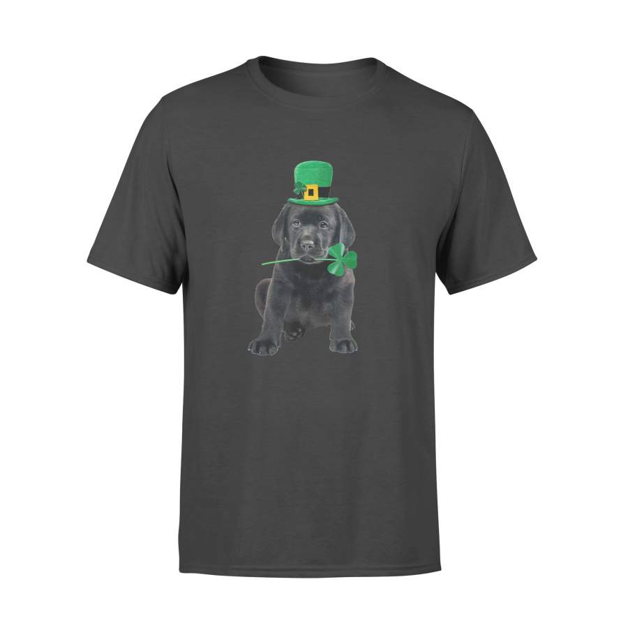 Black Lab Puppy Leprechaun   Dog Lover St Patricks Day  T-Shirt