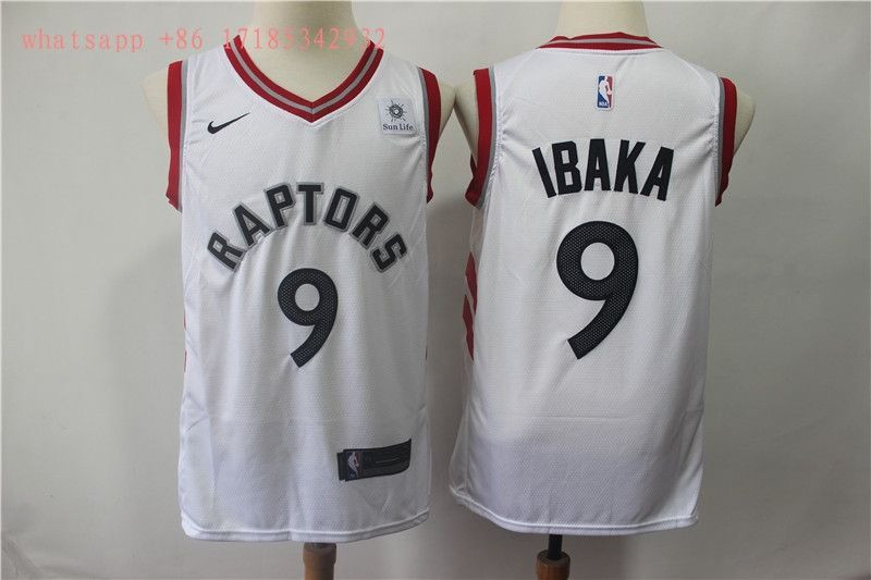 Toronto Raptors Serge Ibaka #9 2020 NBA New Arrival White Jersey