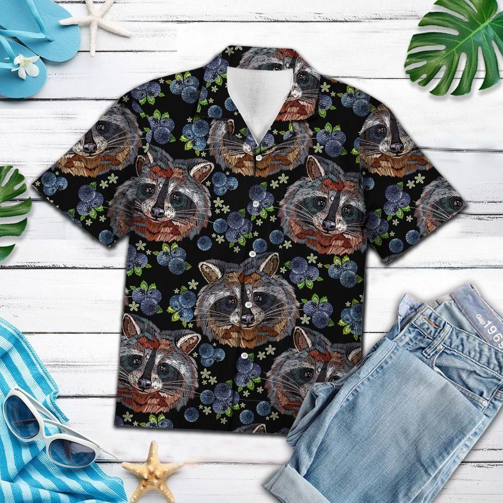 Raccoons Aloha Hawaii Shirt Colorful Short Sleeve Summer Beach Casual For Men And Women Ha101166