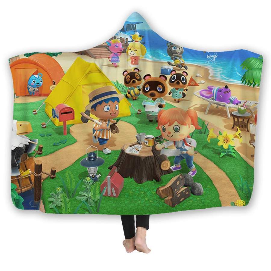 Animal Crossing New Horizons Hooded Blanket Plush Robe