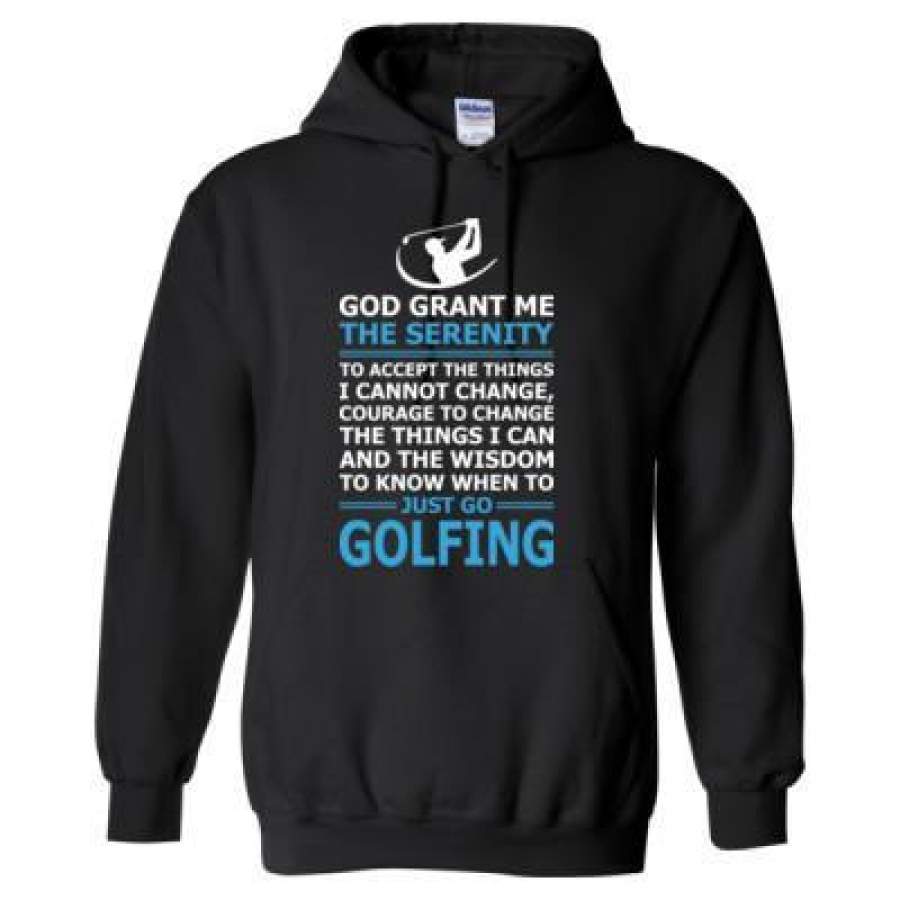 AGR God Grant Me The Serenity Just Go Golfing – Heavy Blend™ Hooded Sweatshirt