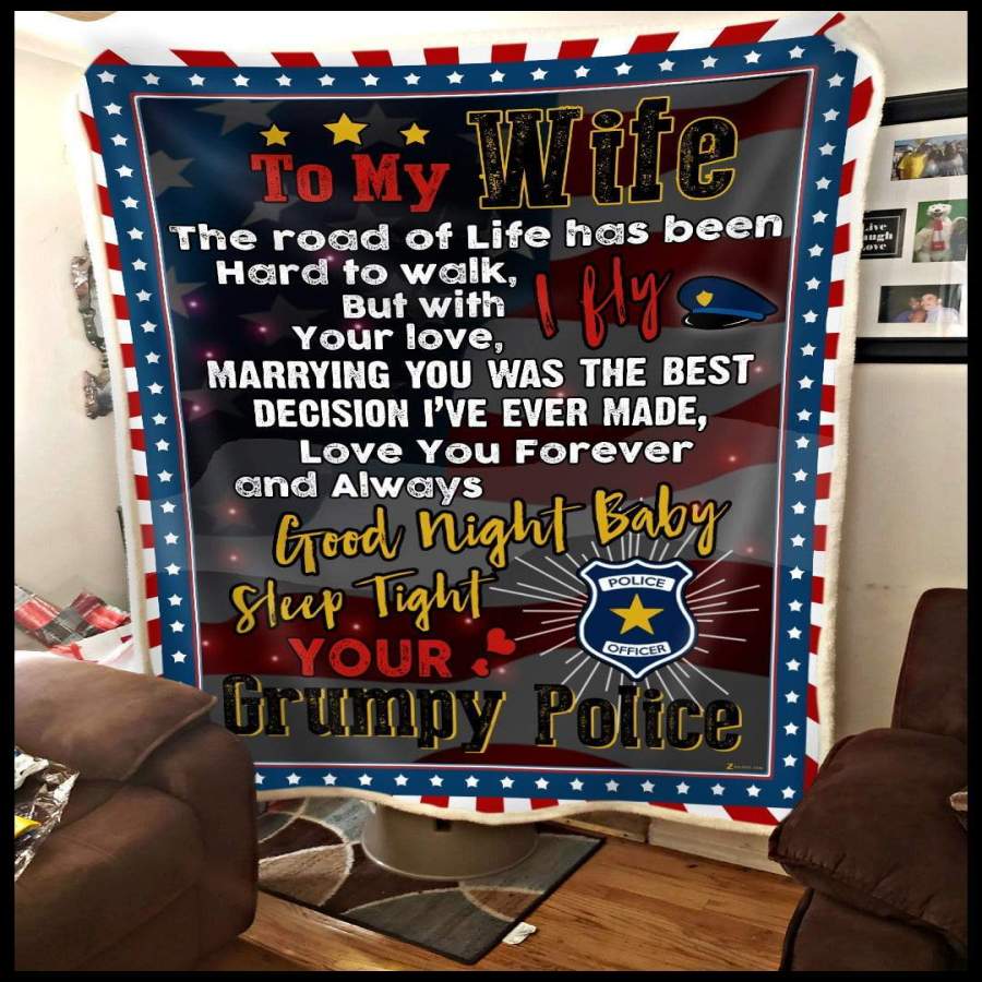 Blanket Gift For Police Mom Love You Forever And Always