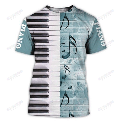 Piano Music 3D T-shirt For Men And Women TY256001