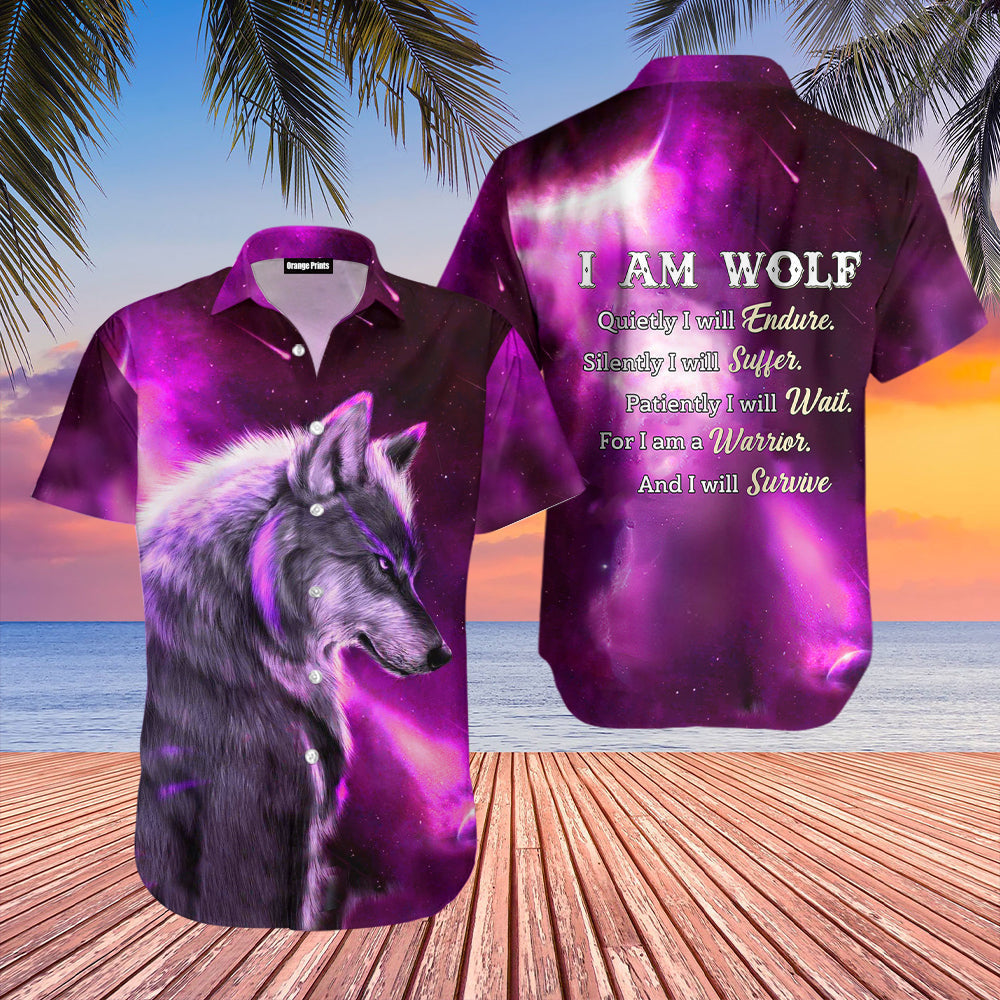 Galaxy Wolf Aloha Hawaii Shirt For Men Women Ha54460