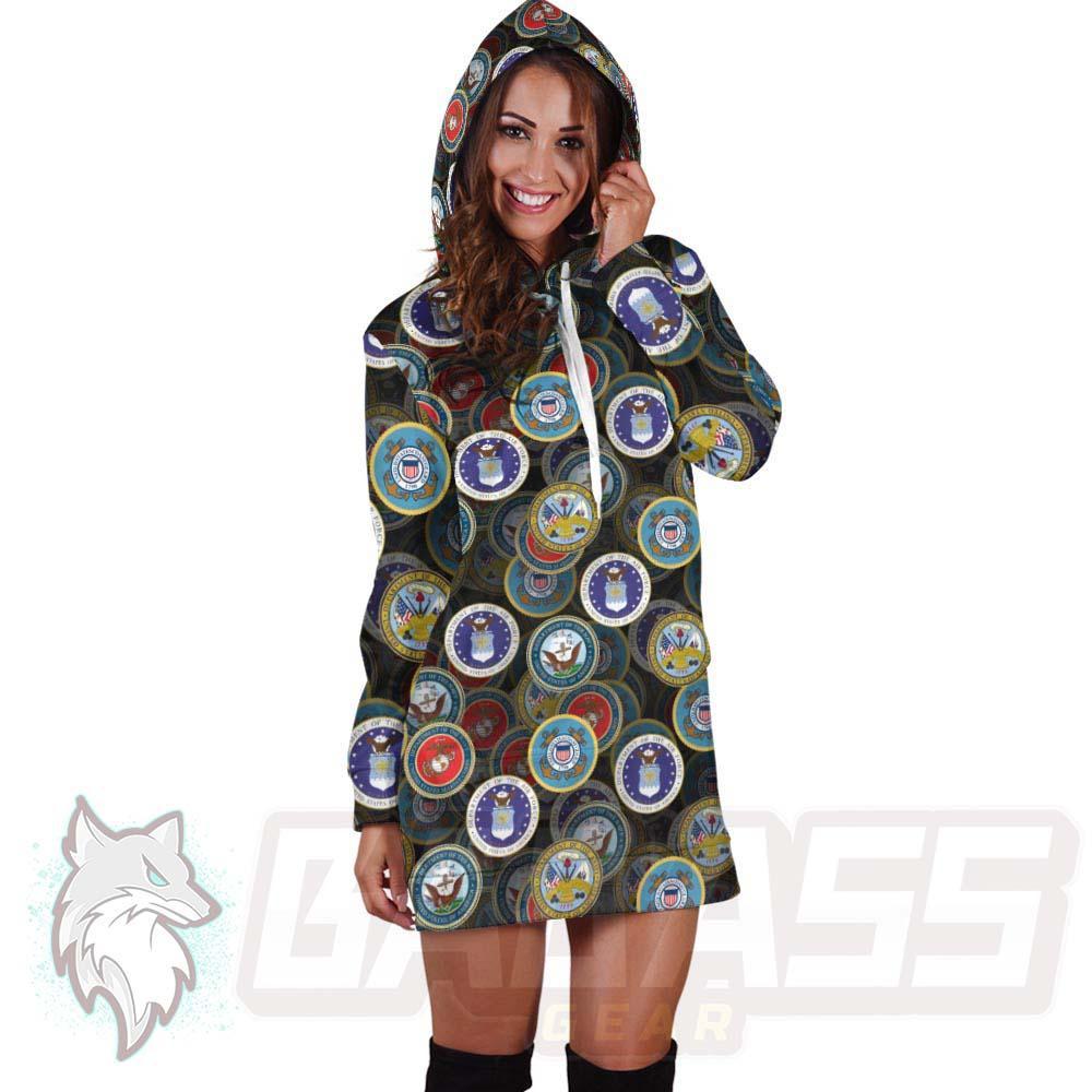 All Military Seals BDG-1061 Hoodie Dress