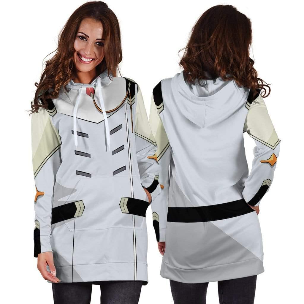 Darling In The Franxx Nine Alpha Anime Cosplay Costume Uniform Women Hoodies Dress
