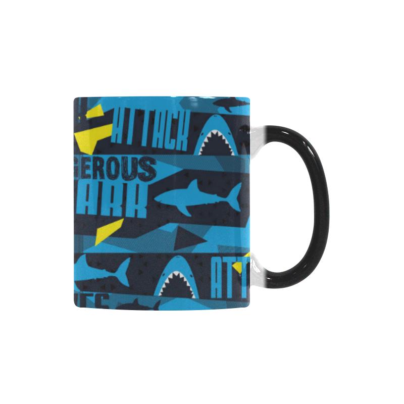 Shark dangerous Morphing Mug Heat Changing Mug