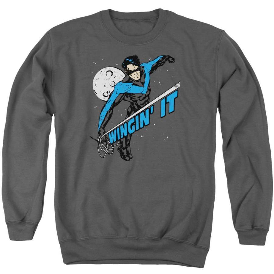 Batman – Wingin It Adult Crewneck Sweatshirt