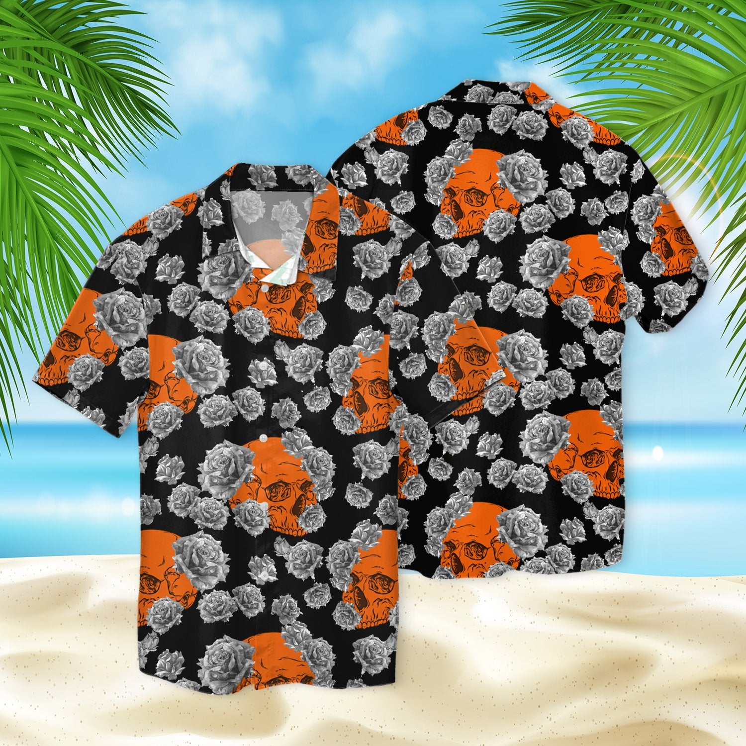 Skull Halloween Hawaii Shirt Ha1055