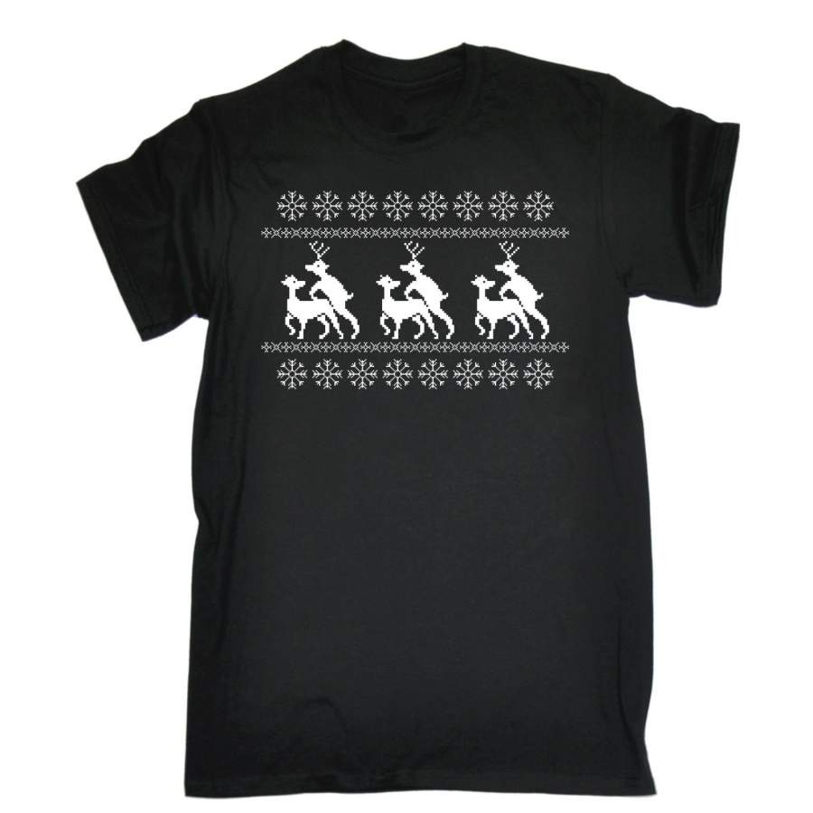 Rudeolph Humping Reindeer Short Sleeve T-Shirt