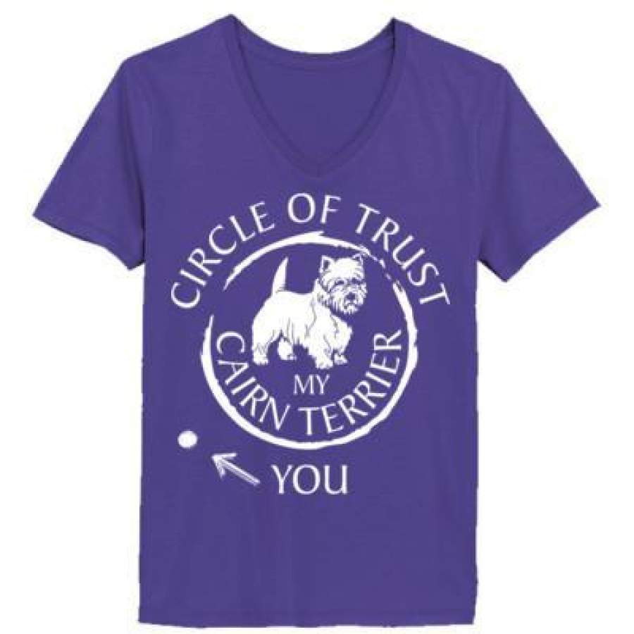 AGR Circle Of Trust My Cairn Terrier You – Ladies’ V-Neck T-Shirt