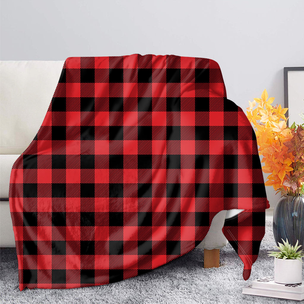 Red And Black Buffalo Check Print Blanket – Justbeperfect Shop