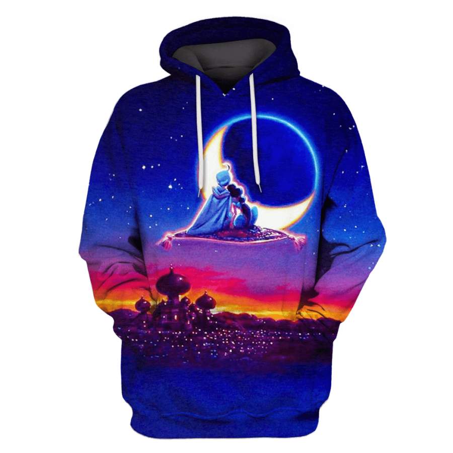 Aladdin and Jasmine T-Shirts – Zip Hoodies Apparel