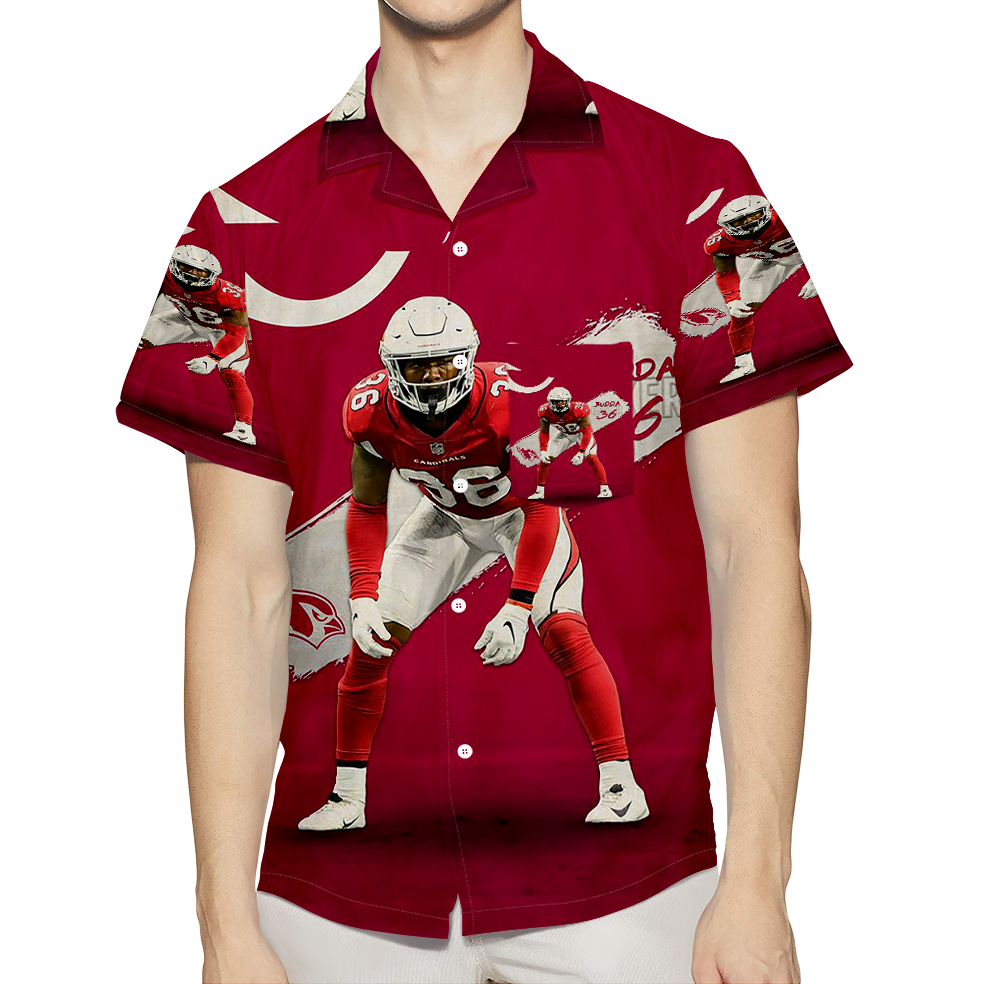 Arizona Cardinals Budda Baker1 3D All Over Print Summer Beach Hawaiian Shirt With Pocket