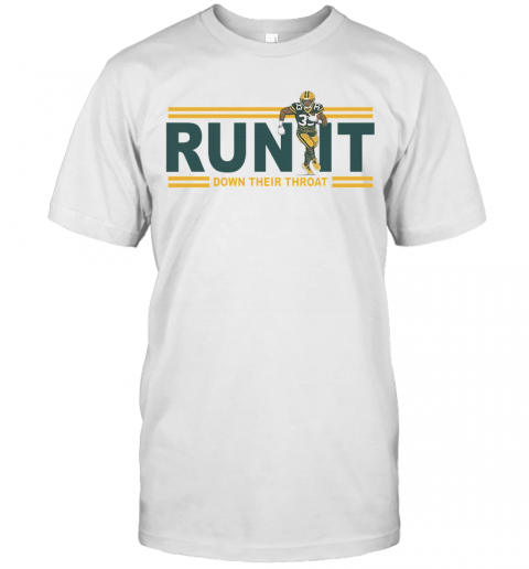 Run It Down Their Throat Aaron Jones Green Bay Packers T-Shirt