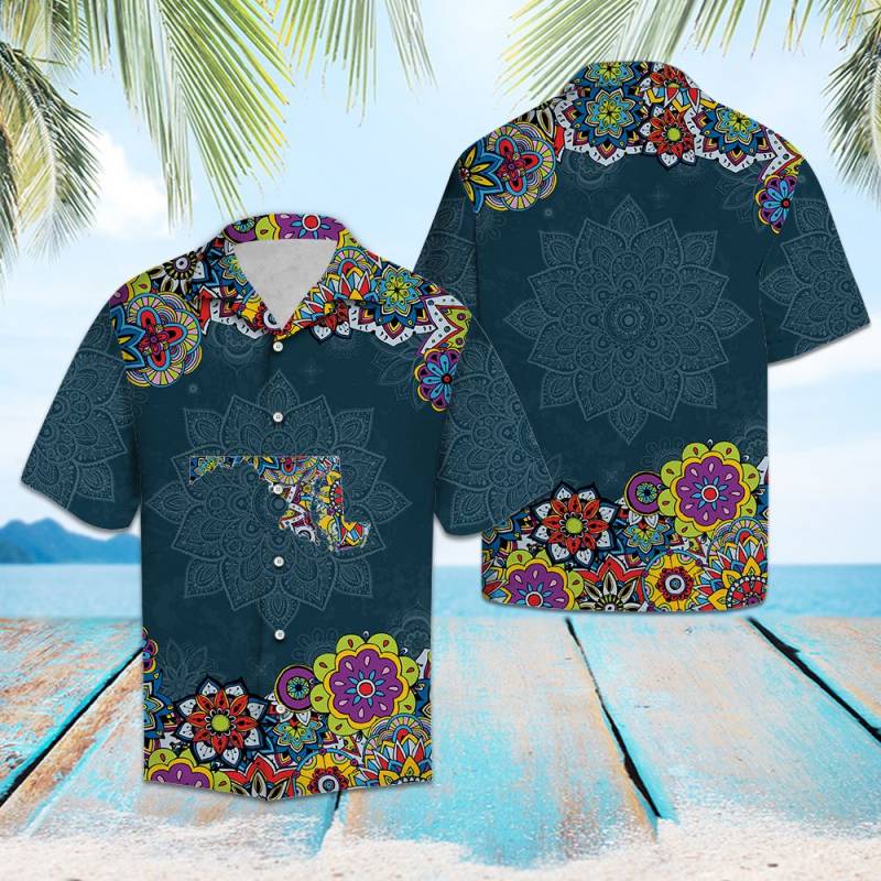 Maryland Mandala Hawaiian Shirt Ha96901