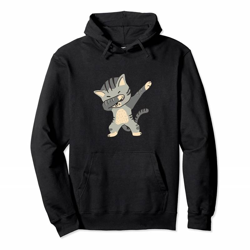 Cool Dabbing Cat Funny Dab Hip Hop Dabbing Kitten Cute Gift Pullover Hoodie