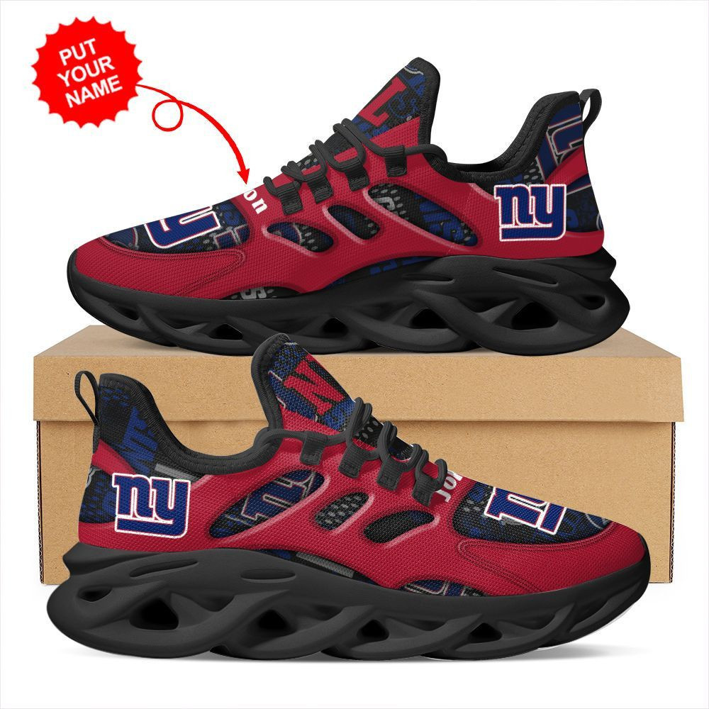 New York Giants Custom Name Personalized Max Soul Sneakers Running Sports Shoes For Men Women