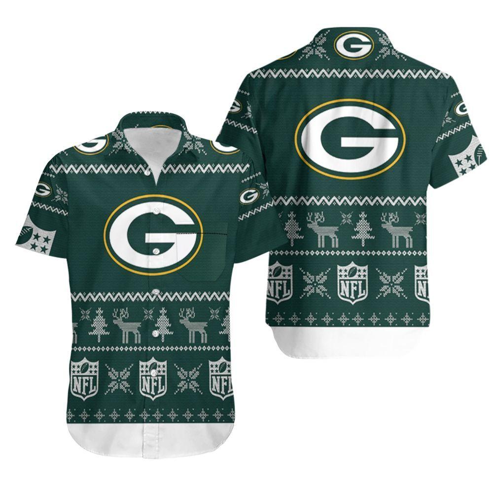 Beach Shirt Green Bay Packers Ugly Sweatshirt Christmas 3D Hawaiian Shirt