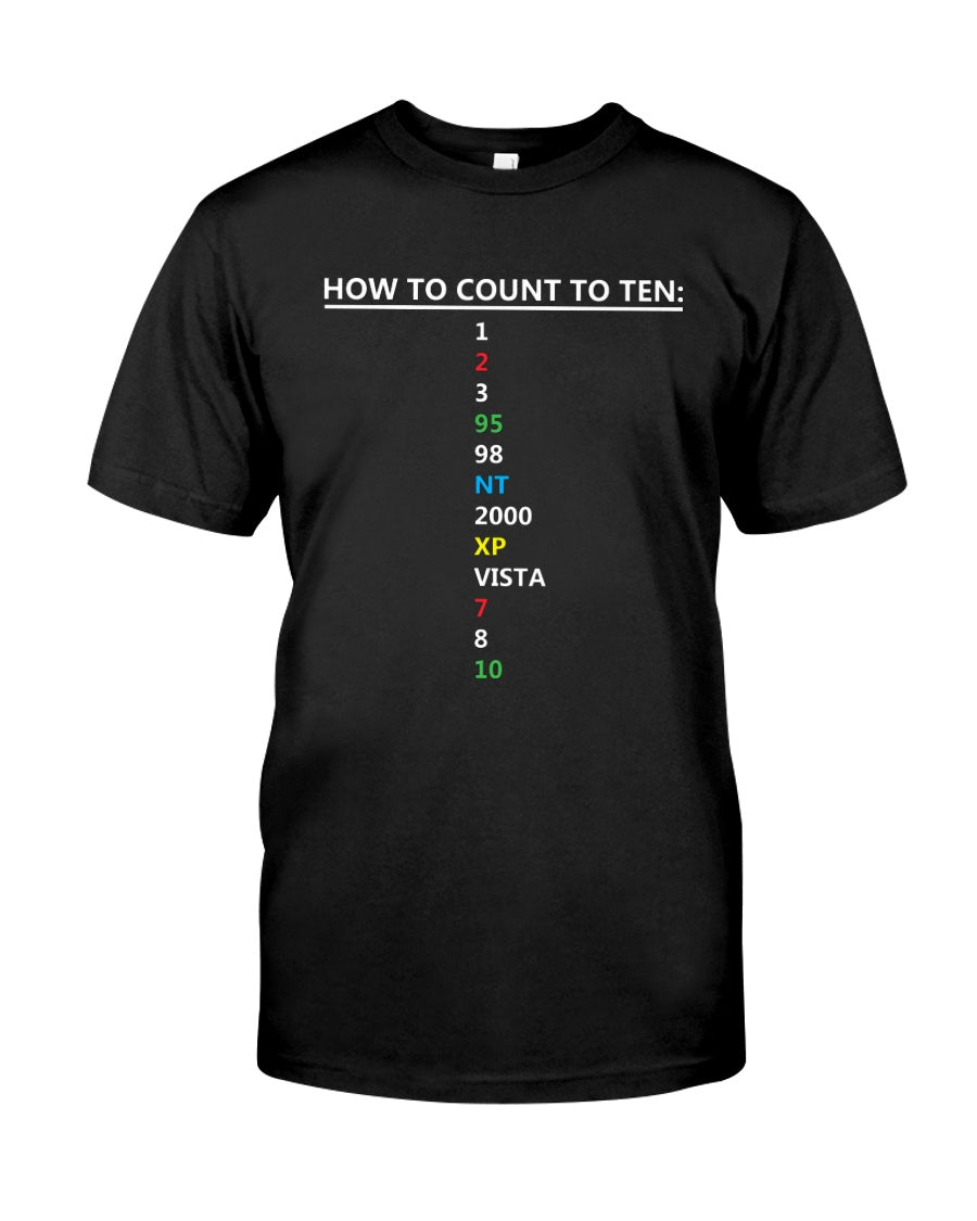 How To Count To Ten Funny Gift Standard/Premium T-Shirt