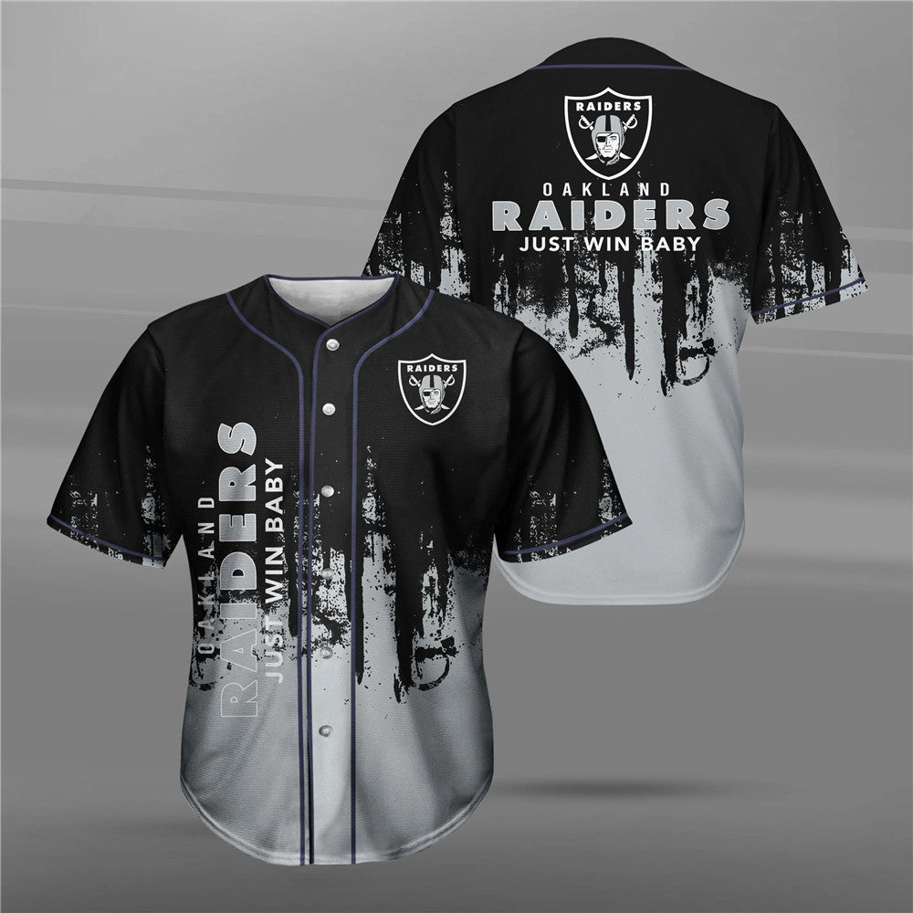 Graffiti Las Vegas Raiders Baseball Shirt Men