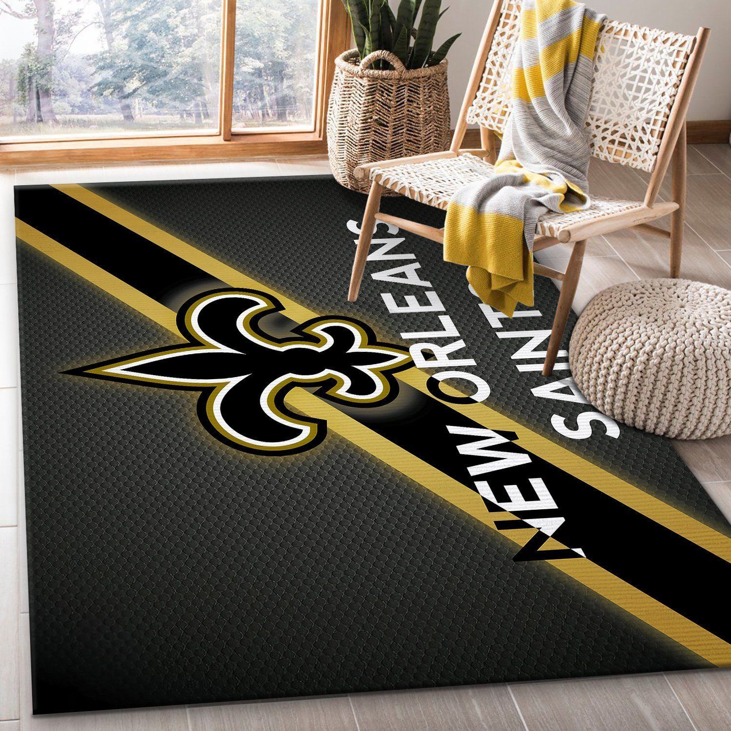 New Orleans Saints Carpets Area Rugs Living Room Bedroom Carpet Floor Decor