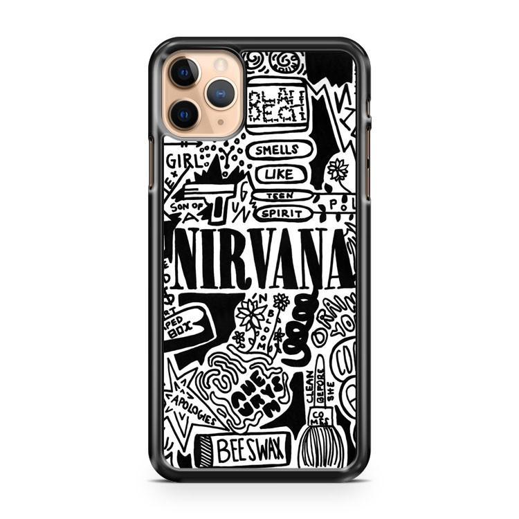 American Hippie Music Collage Art Nirvana Lyrics 3D Case Phone Cases