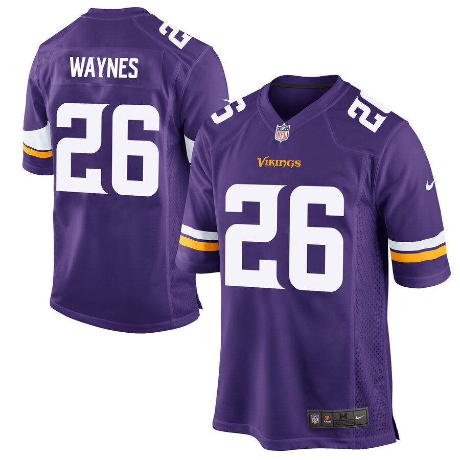 Trae Waynes Minnesota Vikings Nike 2015 Game Jersey – Purple