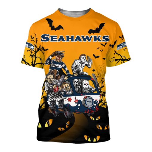 29-Seattle Seahawks– TShirt, Hoodie, Sweatshirt… Horror Movies Characters