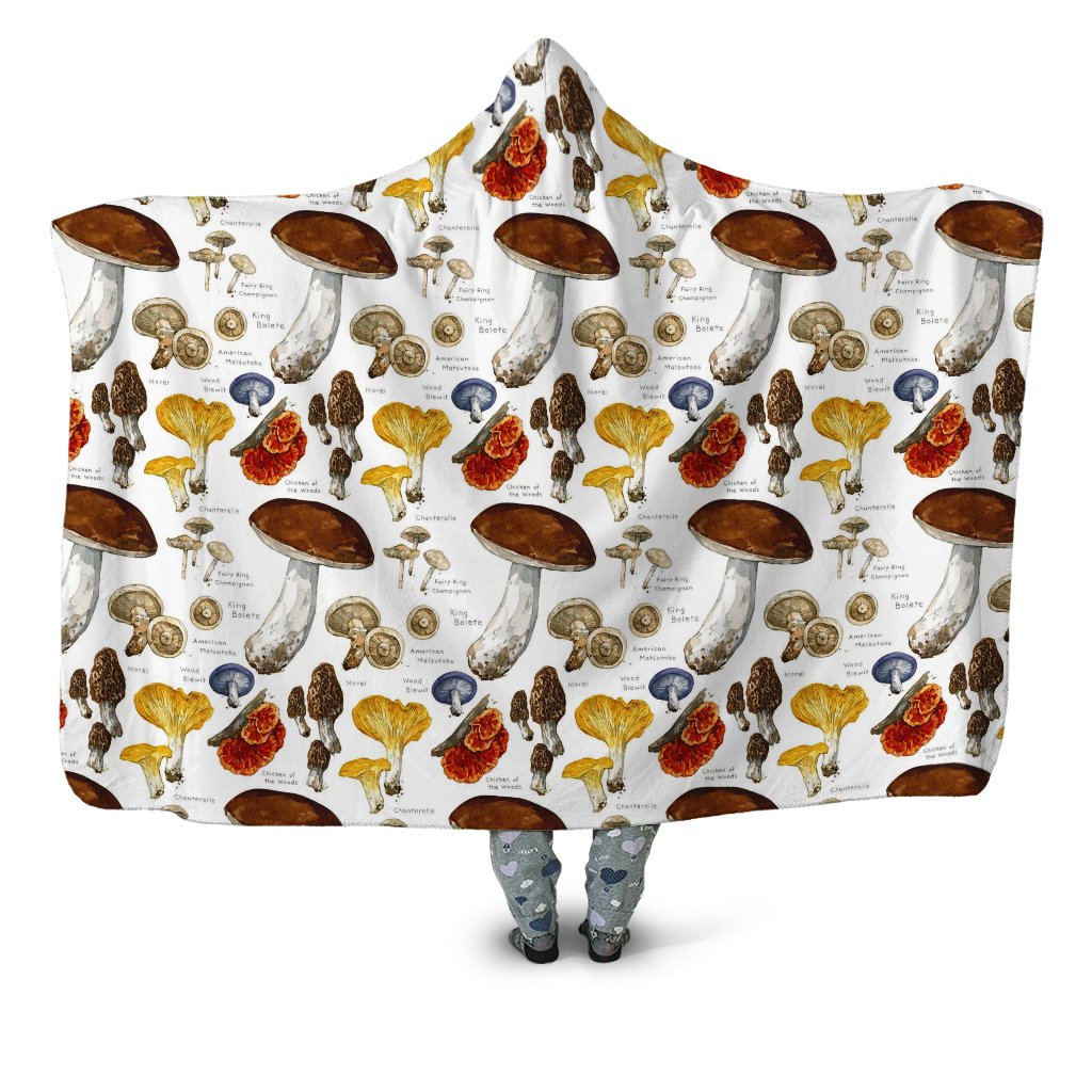 ViticStore™ 3D All Over Printed Best Kinds Of Mushrooms For Kitchen – Hooded Blanket