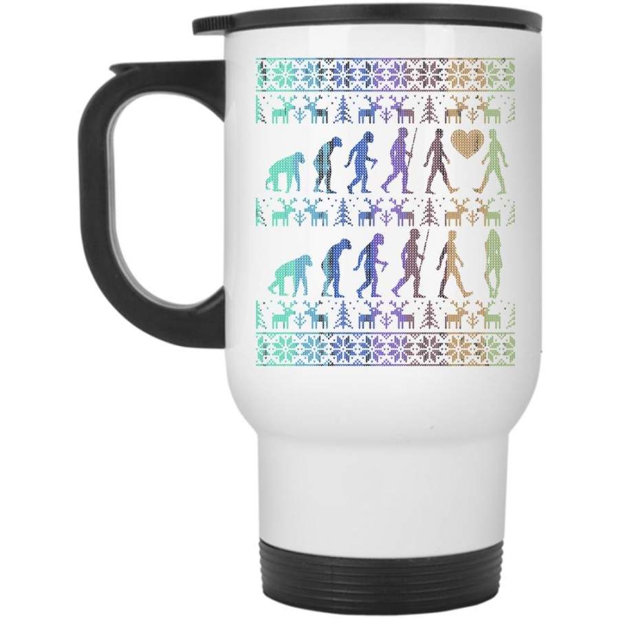 Christmas Gift For Couple Travel Mug, Cute Couple Mug