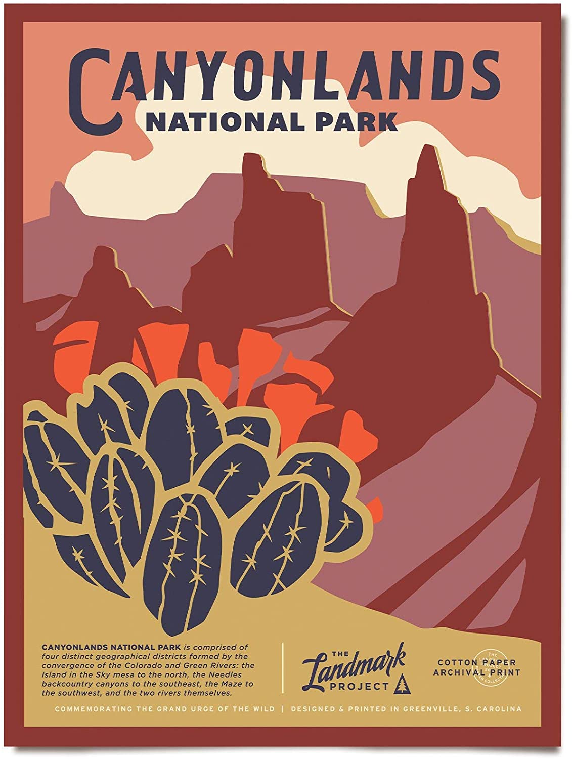 Travel Canyonlands National Park Visit To South Utah Poster Art Print      Home Decor Gift For Men Women Family Friend On Birthday Xmas