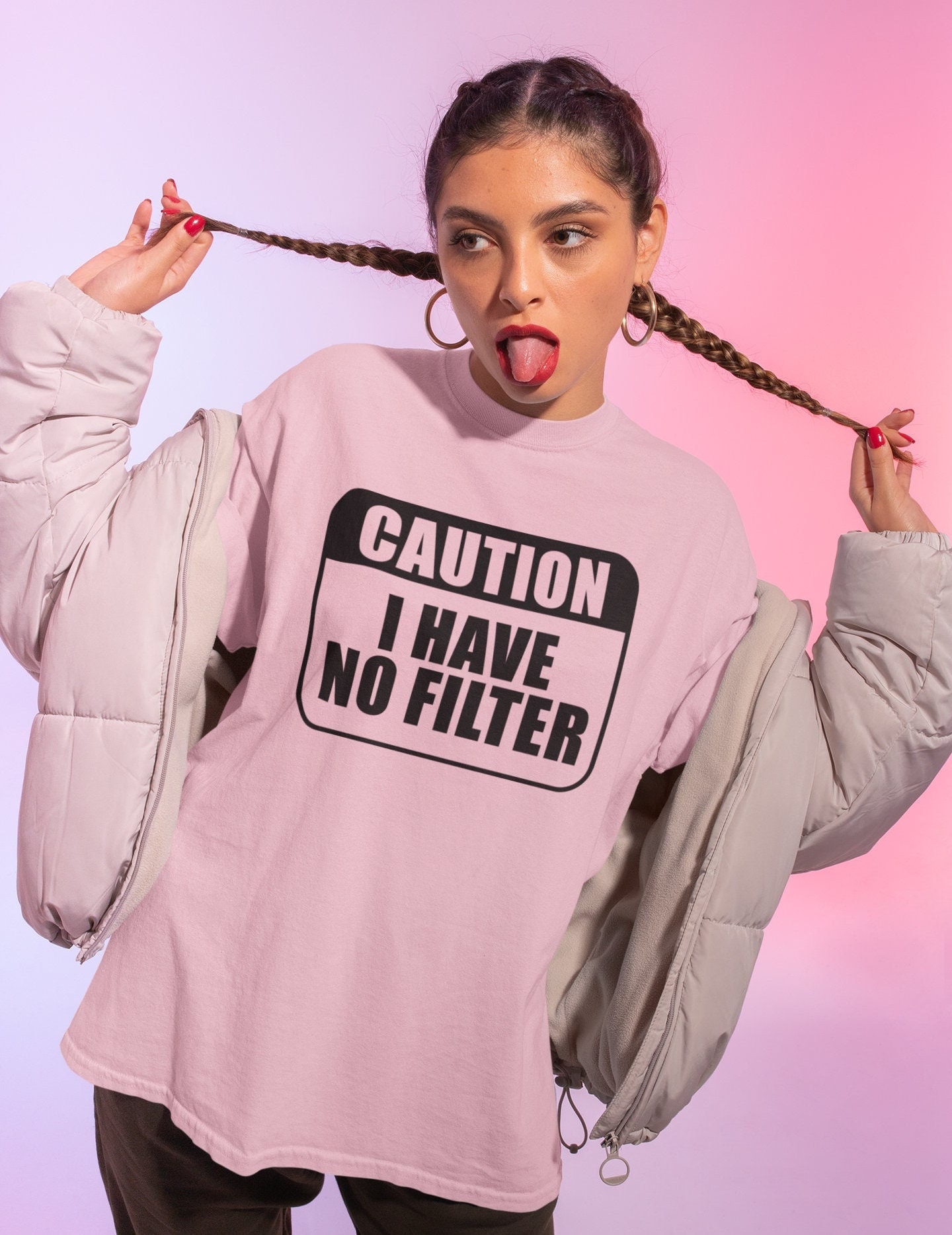 Caution I Have No Filter Shirt -graphic tees,graphic sweatshirts,graphic tee,funny t shirt,funny shirt,sarcastic shirt,humorous tshirts