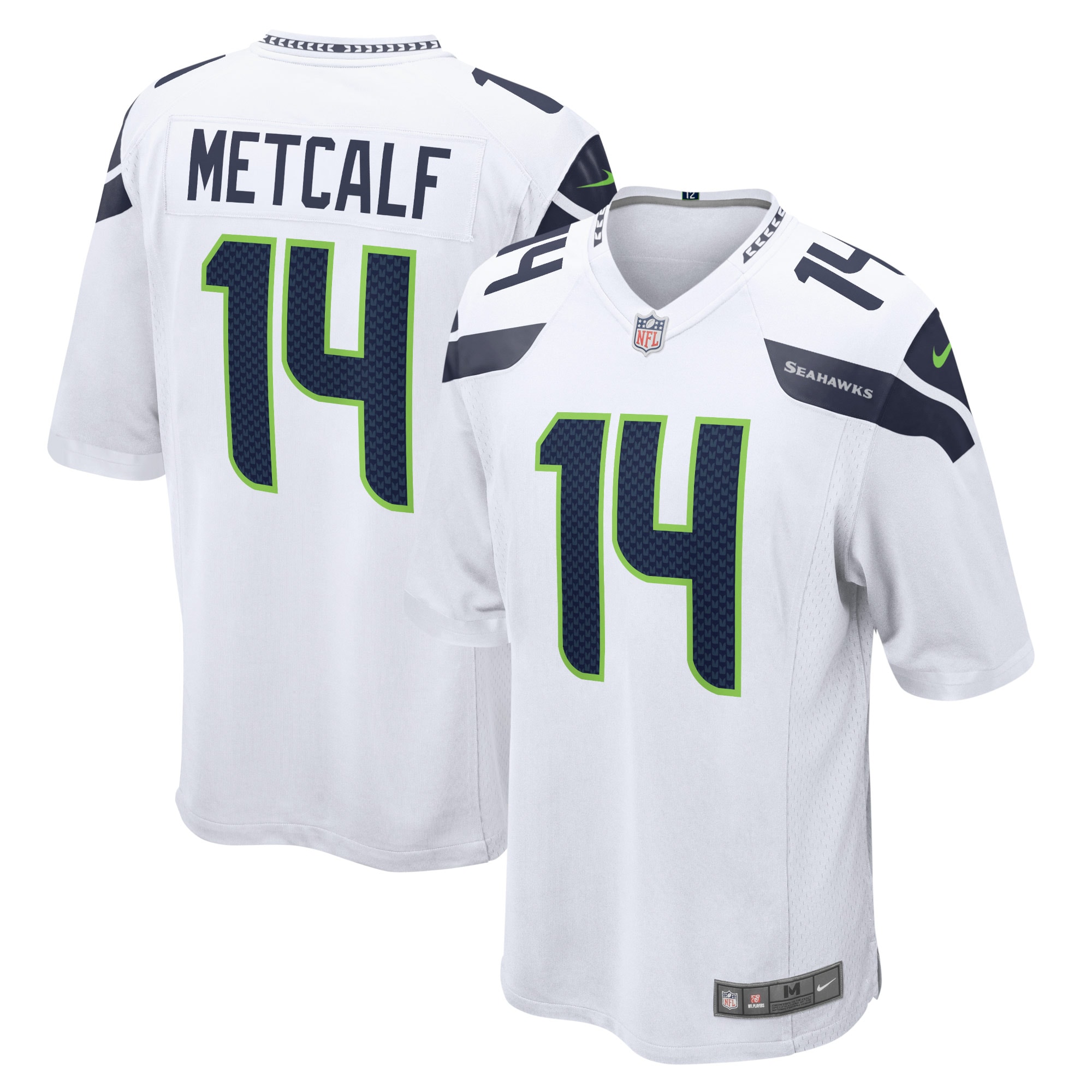 DK Metcalf Seattle Seahawks Game Jersey – White