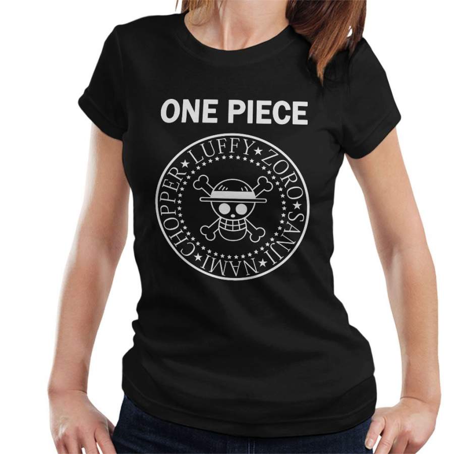 One Piece Ramones Logo Women’s T-shirt
