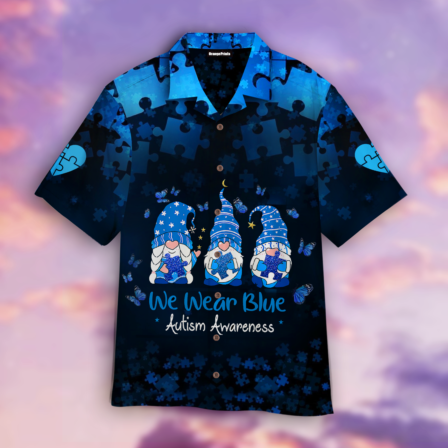 We Wear Blue Autism Awareness Day Hawaii Shirt For Men Women Ha111383