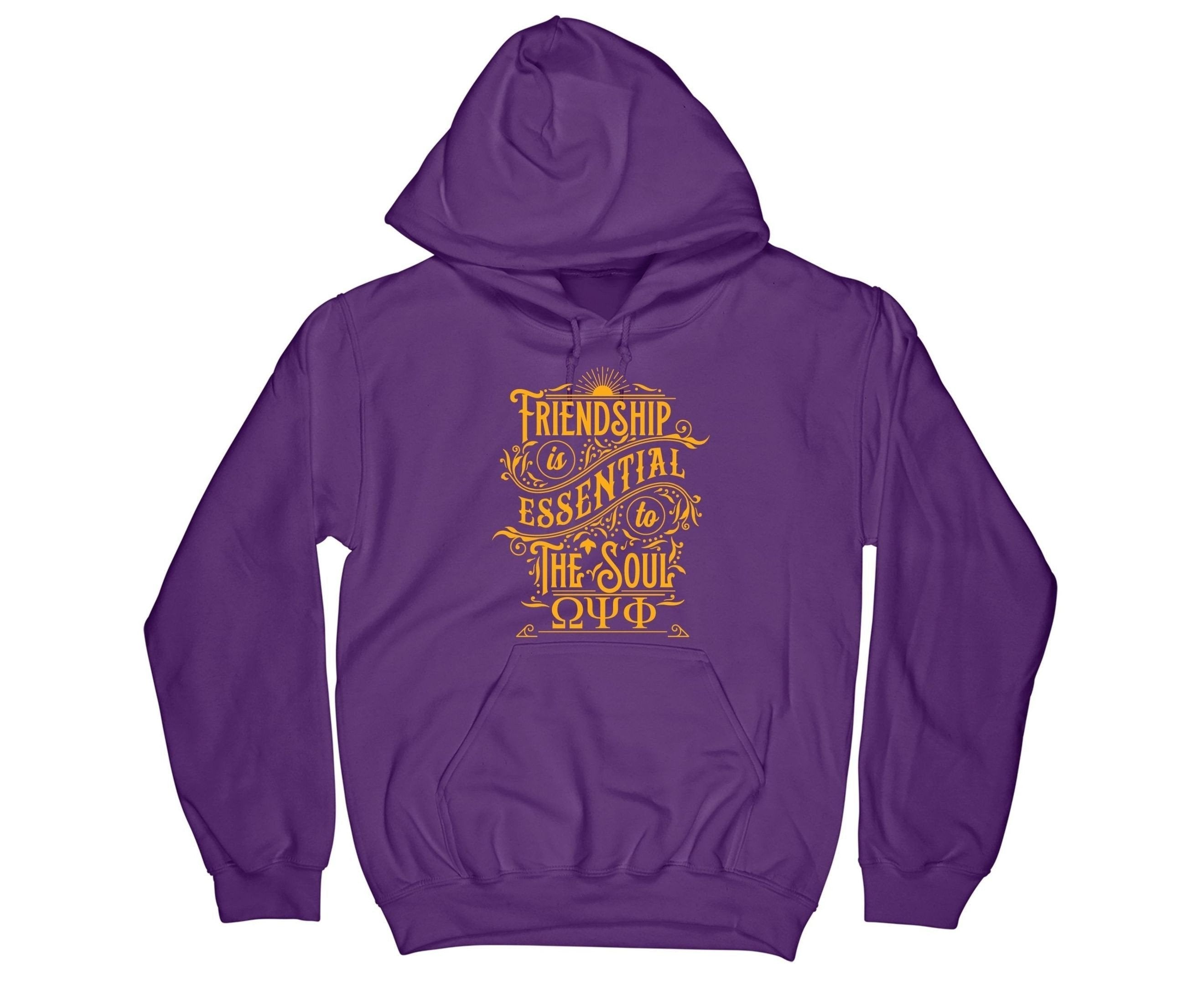 Fraternity Hoodie – Omega Psi Phi Friendship Is Essential To The Soul (Fietts) Hoodie