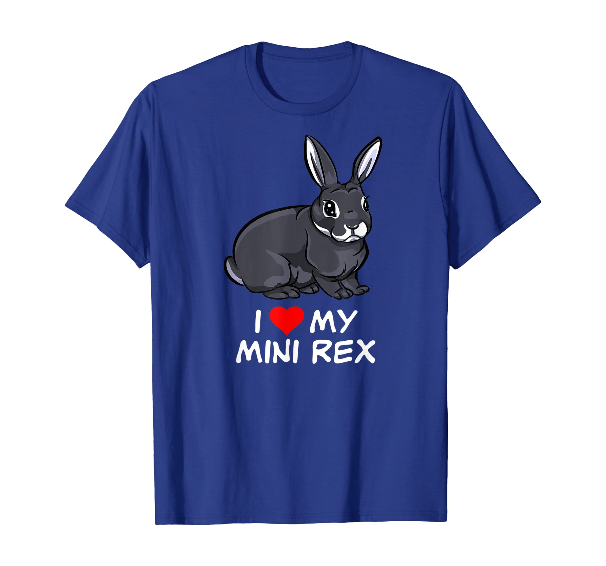 Love My Black Otter Mini Rex Rabbit T-Shirt