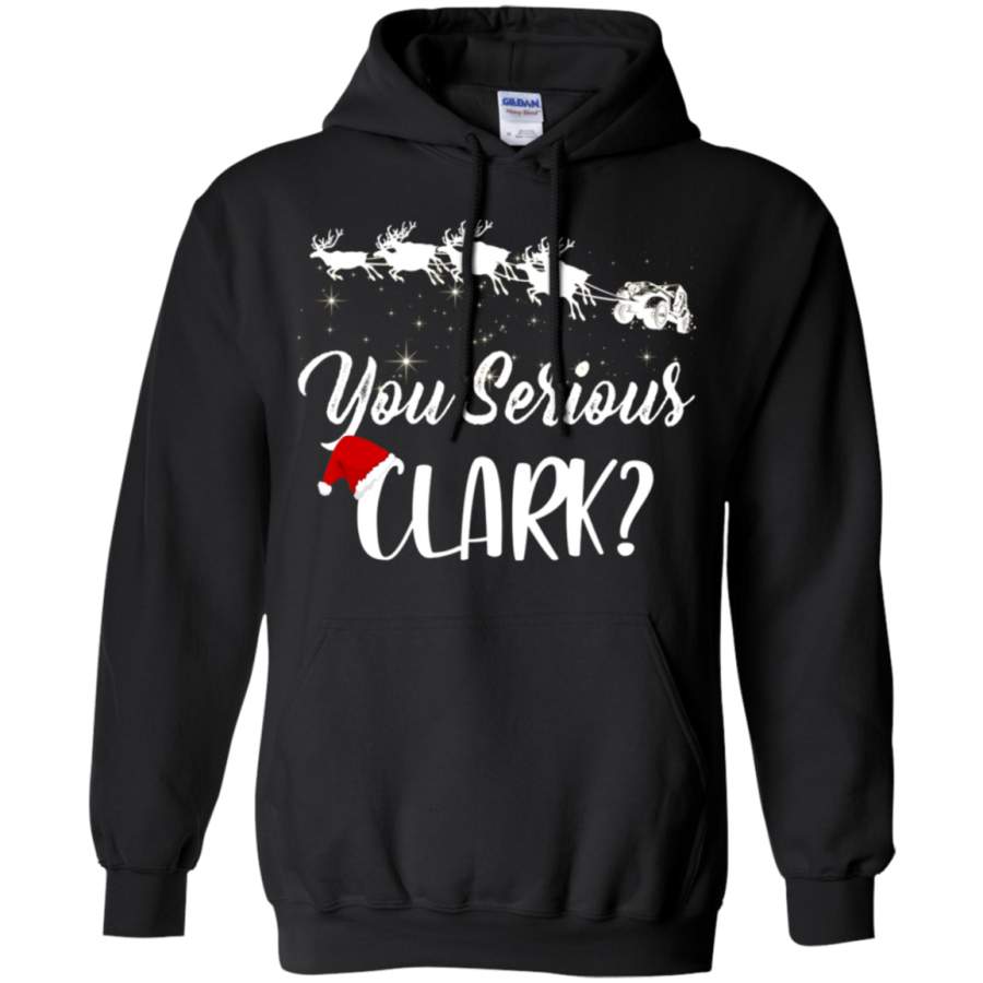 You Serious Funny Xmas Reindeer Sleigh Hoodie