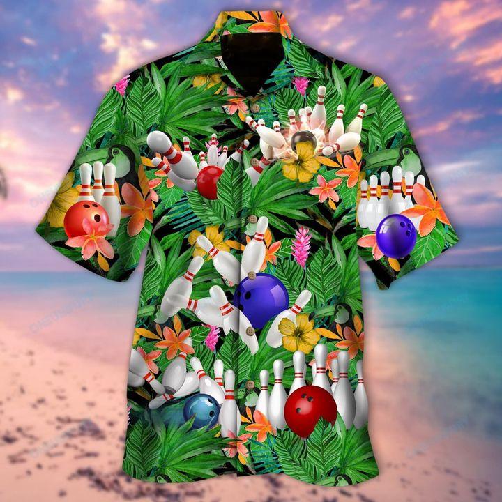 What Happens At Bowling Stays Hawaiian Shirt | Unisex | Adult | Hw6193