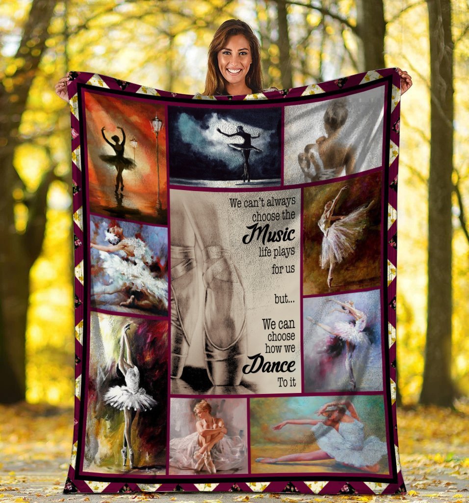 Ballet Gift, For Guy Who Love Ballet Fleece Blanket