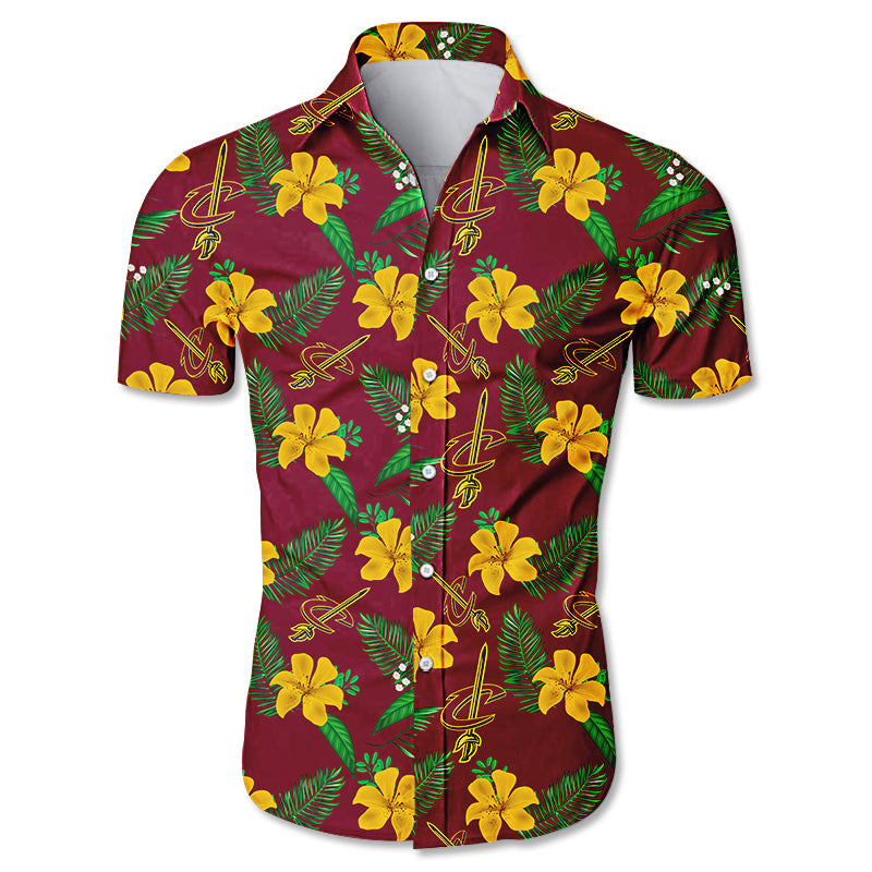 Cleveland Cavaliers Hawaii Shirt Small Flowers Ha9951