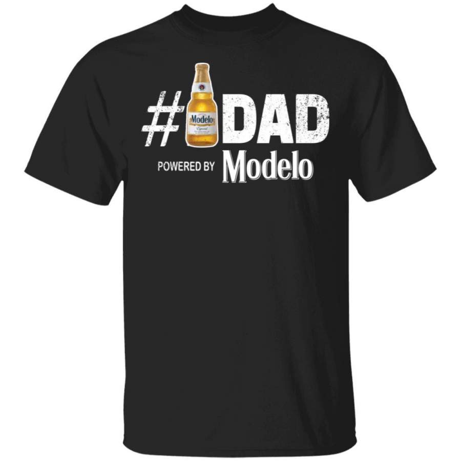 Number 1 Dad Powered By Modelo T-Shirt