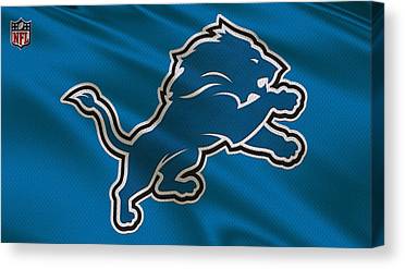 8 Detroit Lions Uniform Joe Hamilton Canvas Print