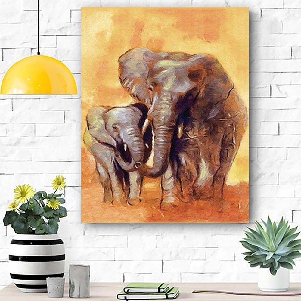 Elephants Premium Wall Art Canvas And Poster, Wall Decor, Canvas Instructure