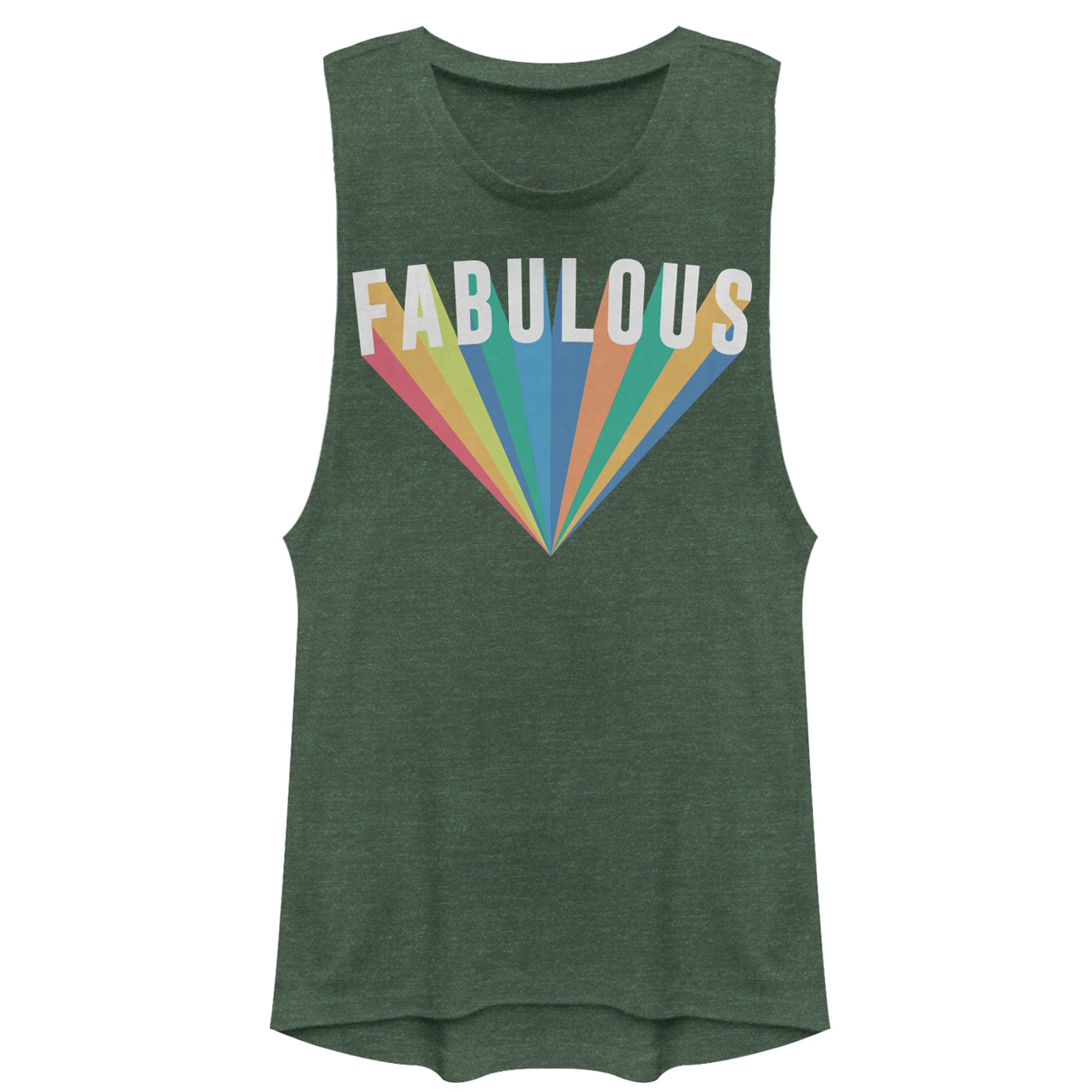 Chin Up Junior’S Fabulous Rainbow  Festival Muscle Tee