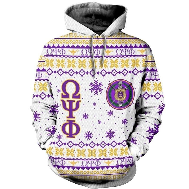 Christmas Omega Psi Phi Fraternity Hoodie J5