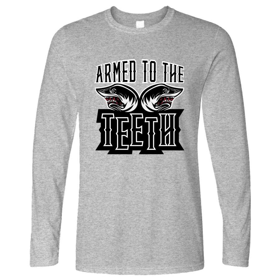 Sharks Long Sleeve Armed To The Teeth Weapon Expert T-Shirt